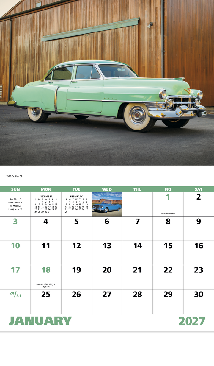 Good Value™ Classic Autos - Stapled Calendar