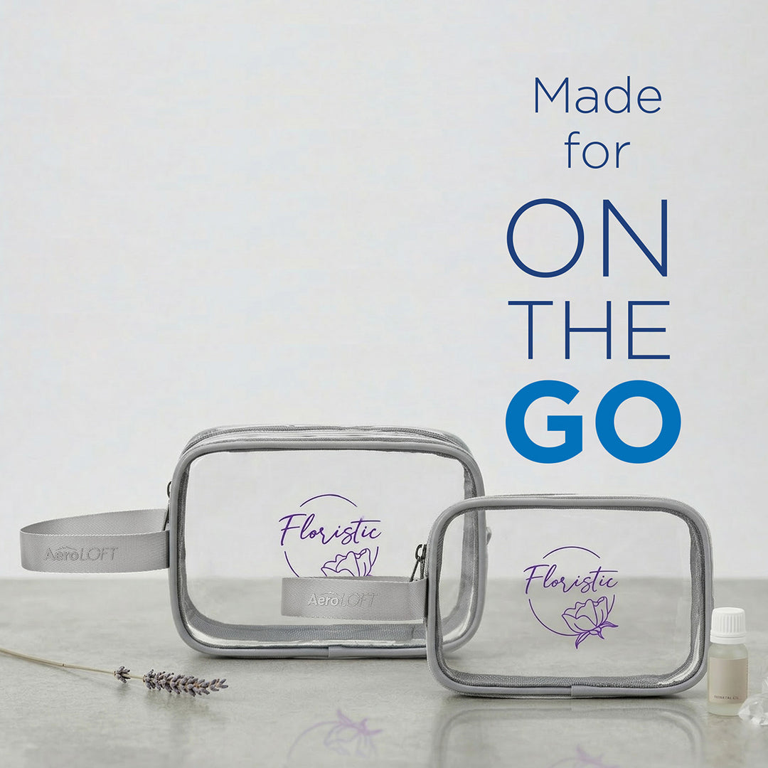 AeroLOFT® Clear View 2 pc Travel Toiletry Bags
