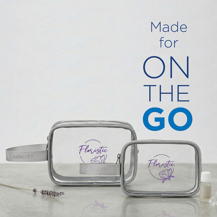 AeroLOFT® Clear View 2 pc Travel Toiletry Bags