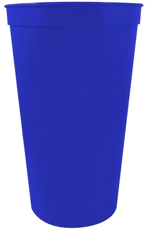 22 oz. Smooth Wall Plastic Stadium Cup