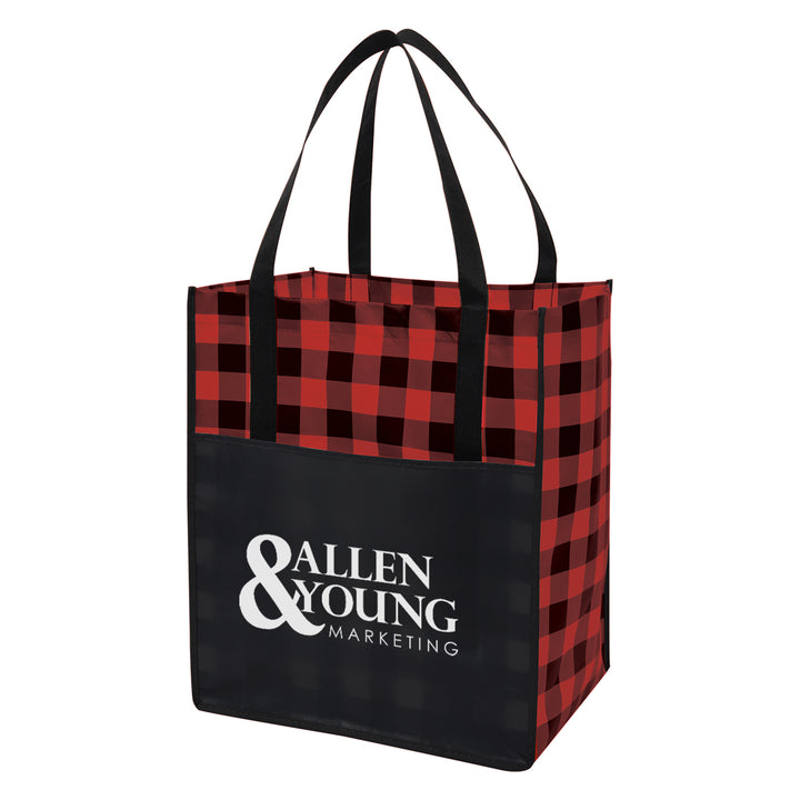 Northwoods Laminated Non-Woven Recycled Tote Bag