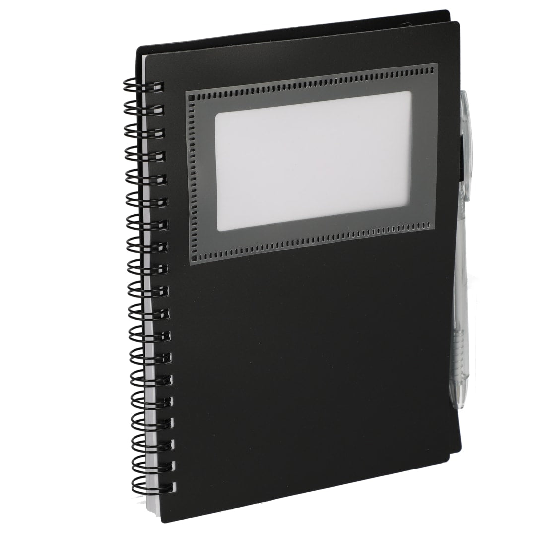 FSC® Recycled 5" x 7" Star Spiral Notebook with Pe