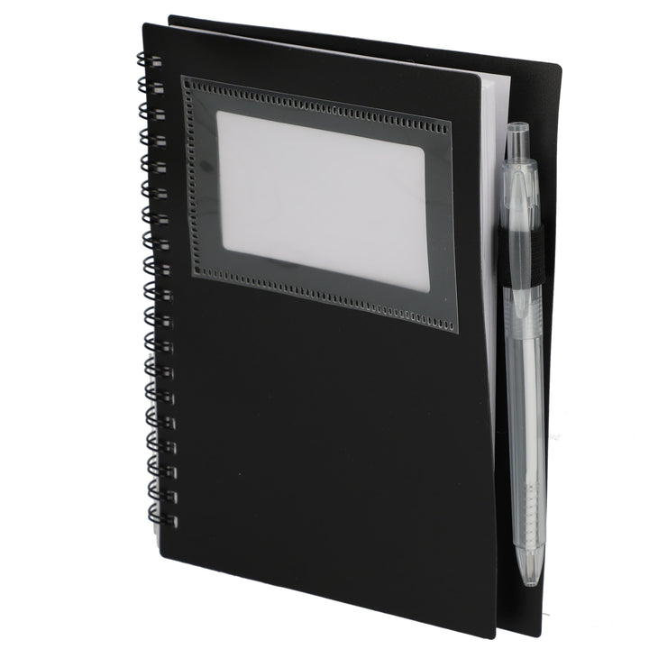 FSC® Recycled 5" x 7" Star Spiral Notebook with Pe