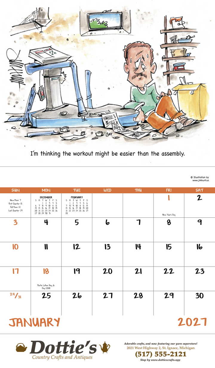 Good Value™ Laughing It Up - Stapled Calendar