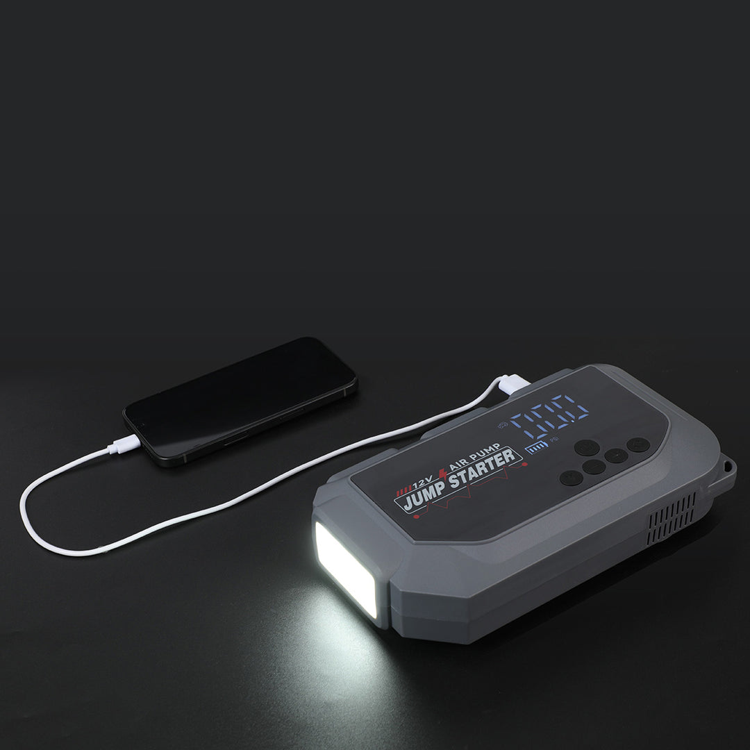 Revive 10000mAh Jump Starter with Tire Inflator & Flashlight