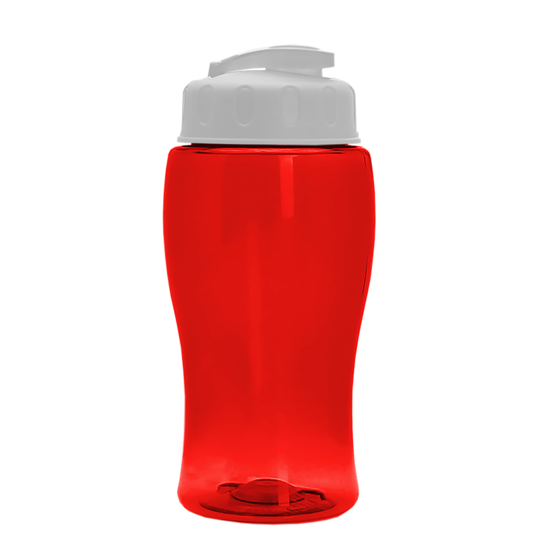 Poly-Pure Jr. - 18 oz. Transparent Bottle with USA Flip