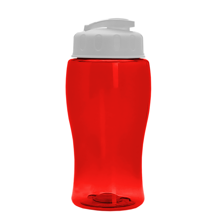 Poly-Pure Jr. - 18 oz. Transparent Bottle with USA Flip