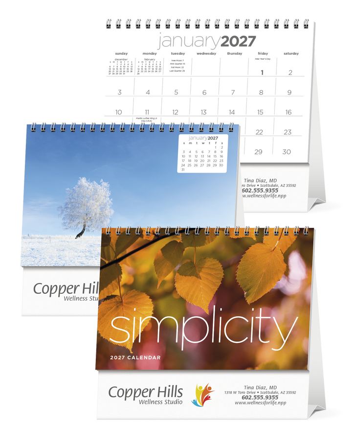 Triumph® Calendars Simplicity Large Desk Calendar