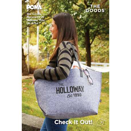 THE GOODS™ Recycled Felt Shoulder Tote