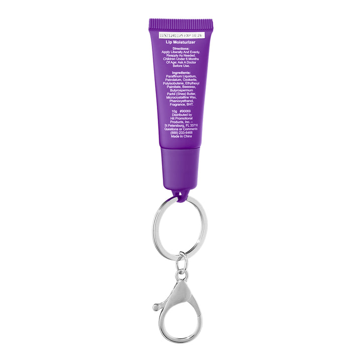 Squeeze Tube Lip Moisturizer with Key Ring