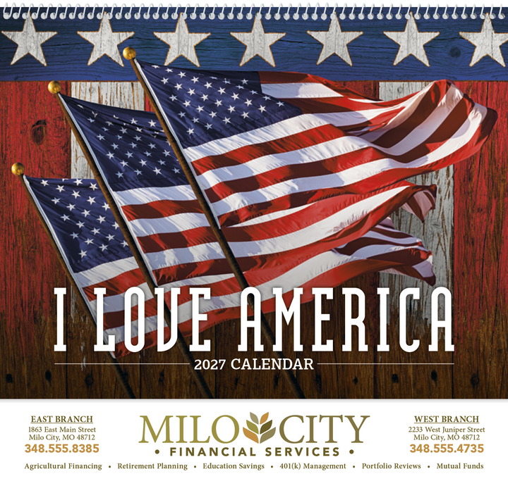Triumph® Calendars I Love America Calendar
