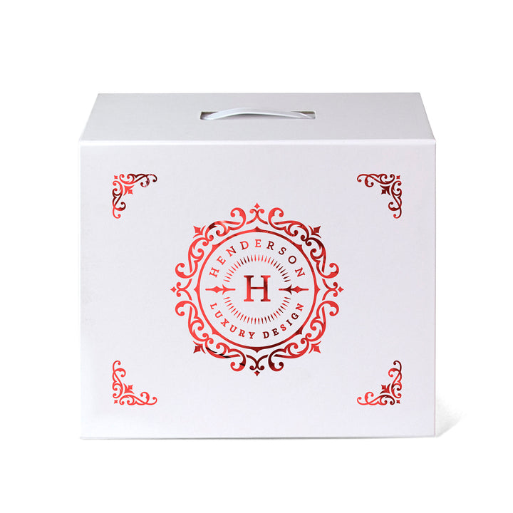 Shelly - Magnetic Gift Box with Handle - Foil Print