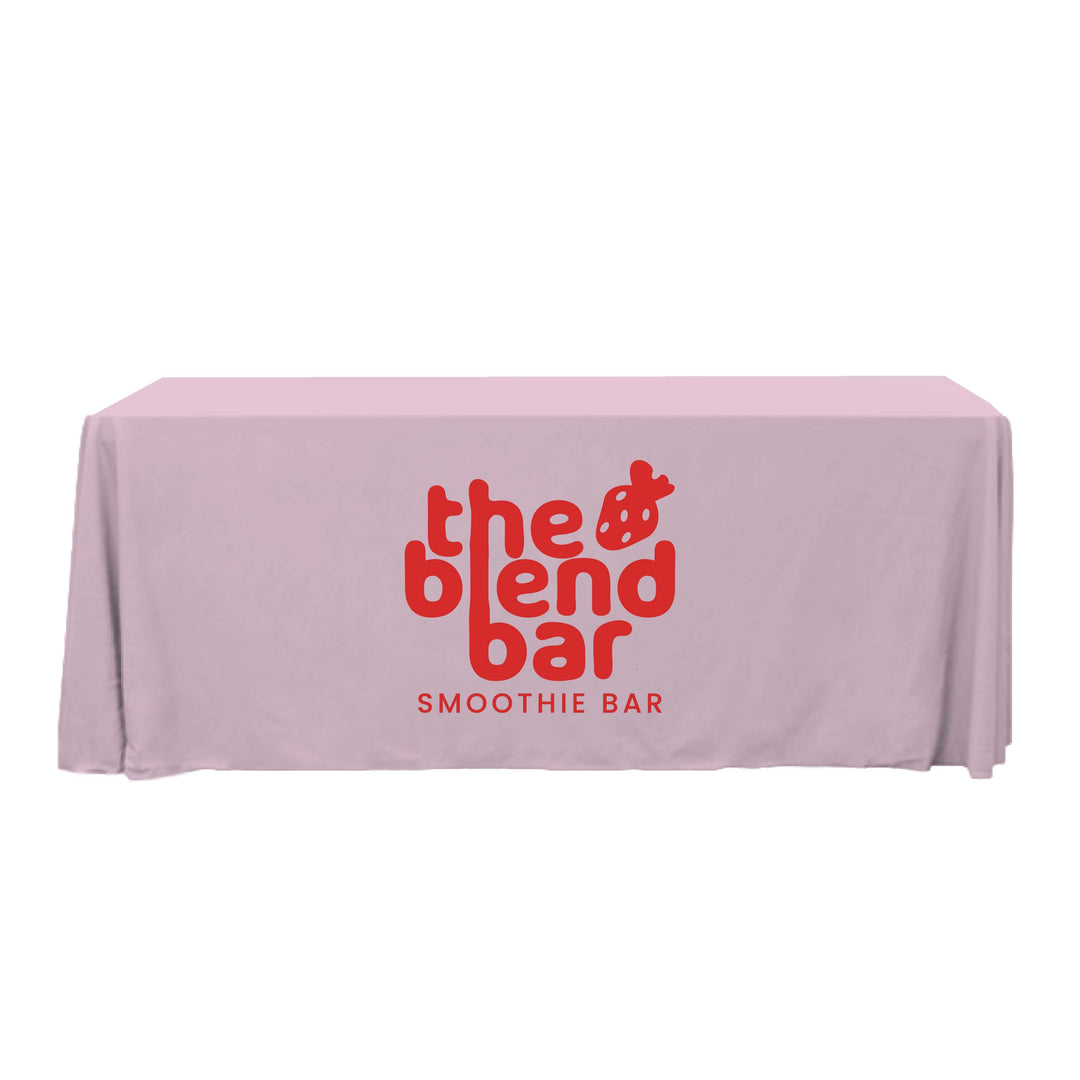 6 ft. Throw PolyPoplin™ Table Cover (One Color Logo)