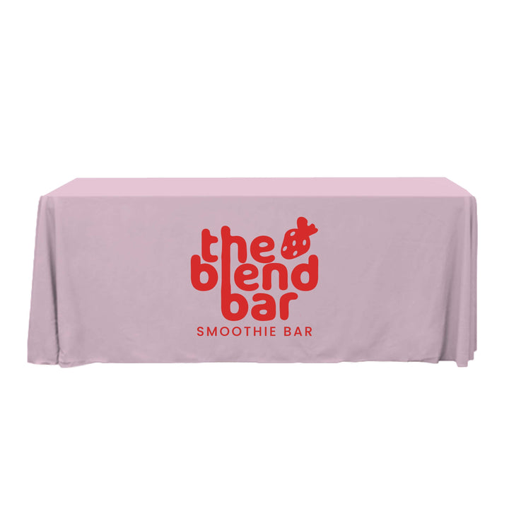 6 ft. Throw PolyPoplin™ Table Cover (One Color Logo)