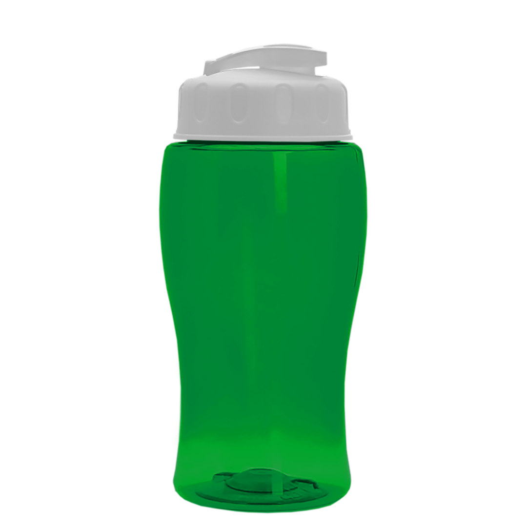 Poly-Pure Jr. - 18 oz. Transparent Bottle with USA Flip