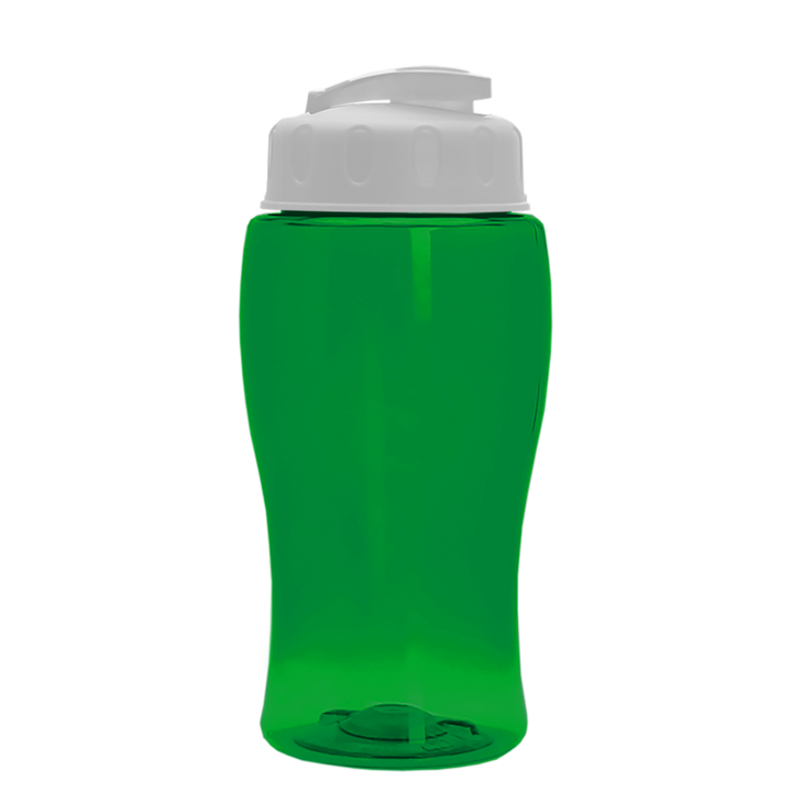 Poly-Pure Jr. - 18 oz. Transparent Bottle with USA Flip