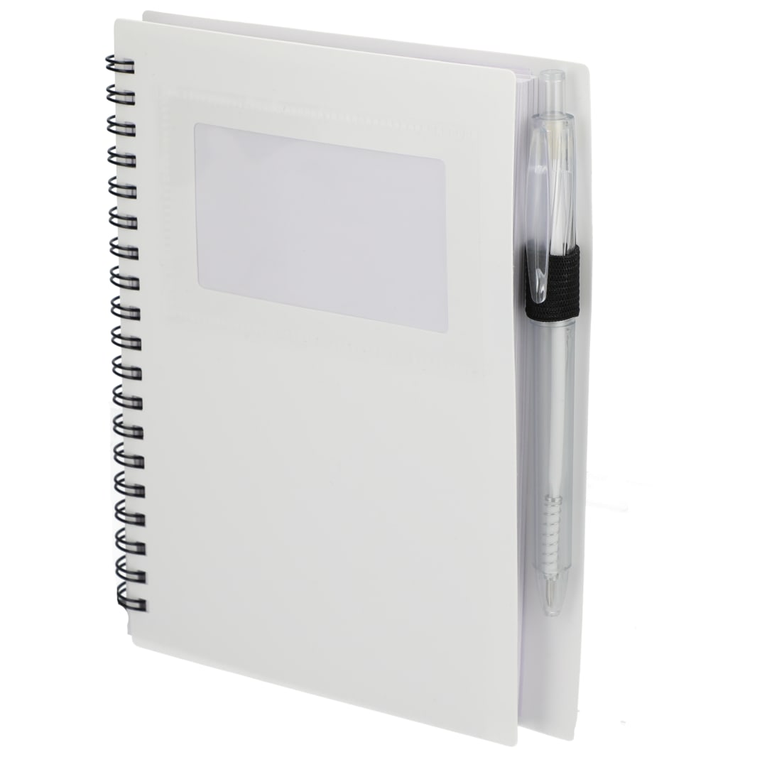 FSC® Recycled 5" x 7" Star Spiral Notebook with Pe