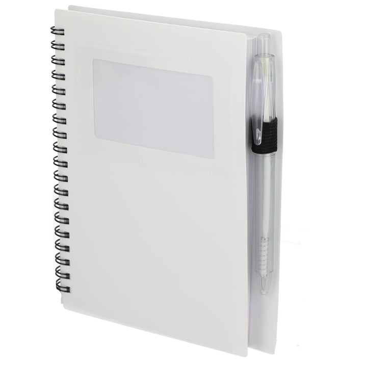 FSC® Recycled 5" x 7" Star Spiral Notebook with Pe