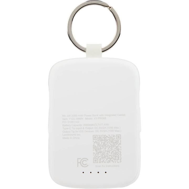 My Jolt 2000 mAh Power Bank with Integrated Cables