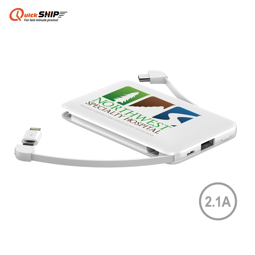 Hermosa 2.1A Output 5000mAh Card Shape Power Bank