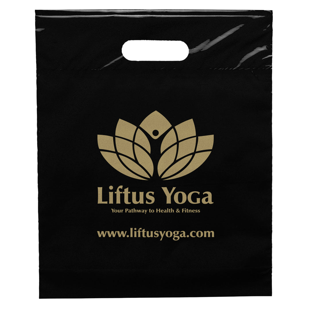 Die Cut Handle Bag - 12W x 15H x 3 - Flexo Ink Print