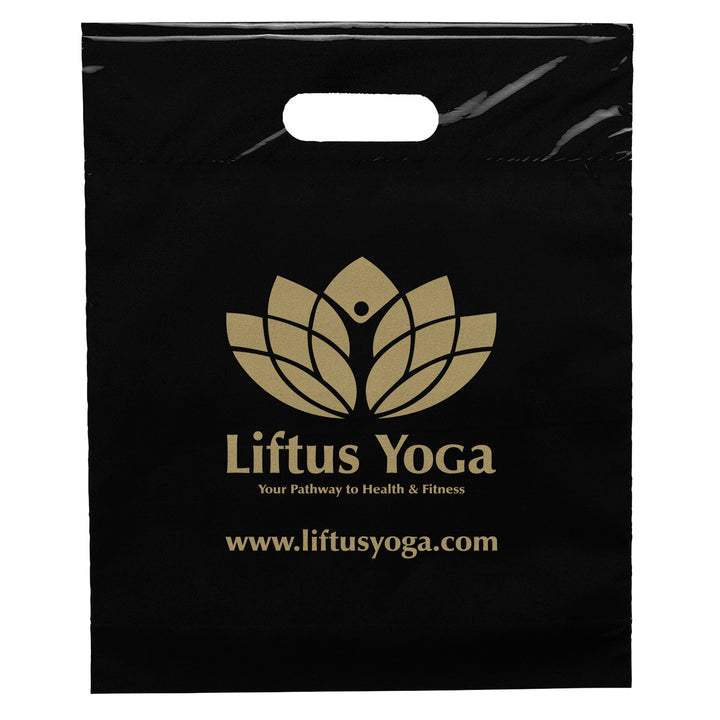 Die Cut Handle Bag - 12W x 15H x 3 - Flexo Ink Print