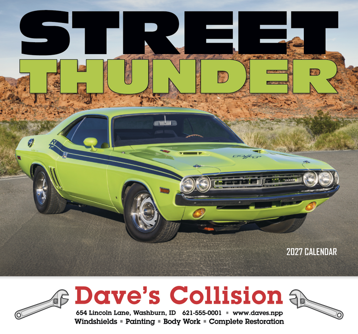 HotLine® Products Street Thunder Appointment Calendar - Stapled
