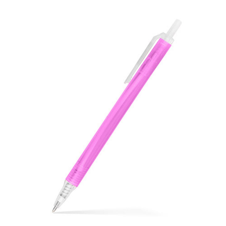 Amber Frosted Translucent Stick Click Pen
