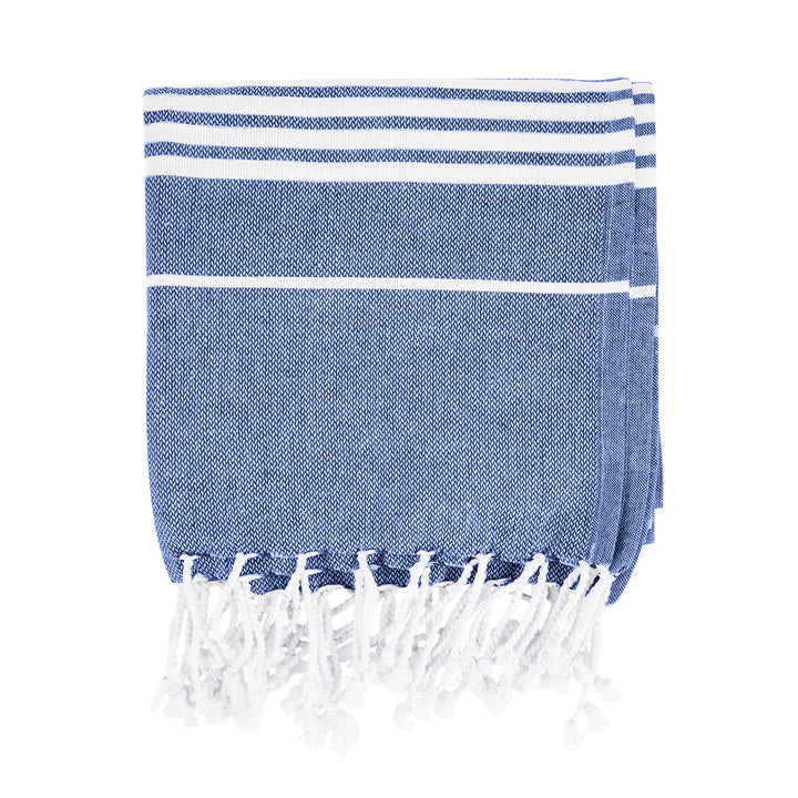 Recycled Beach Blanket With Tassel Fringe