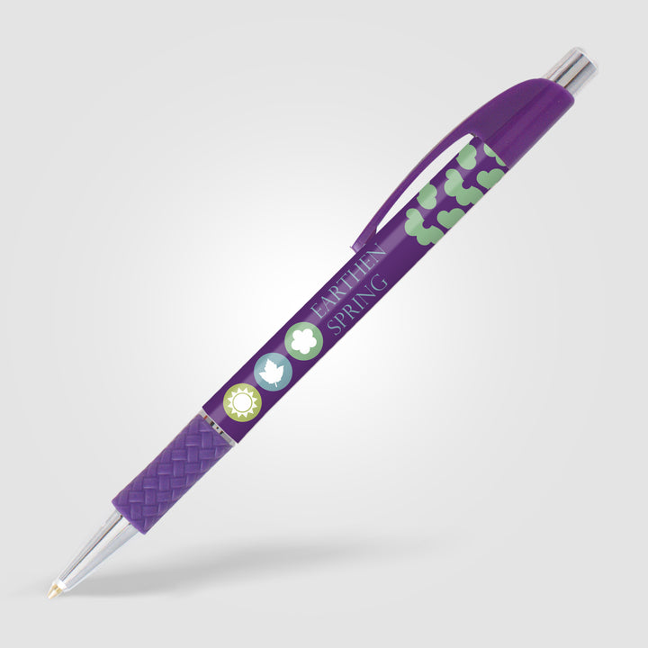 Elite Slim Chrome Basket Weave Pen