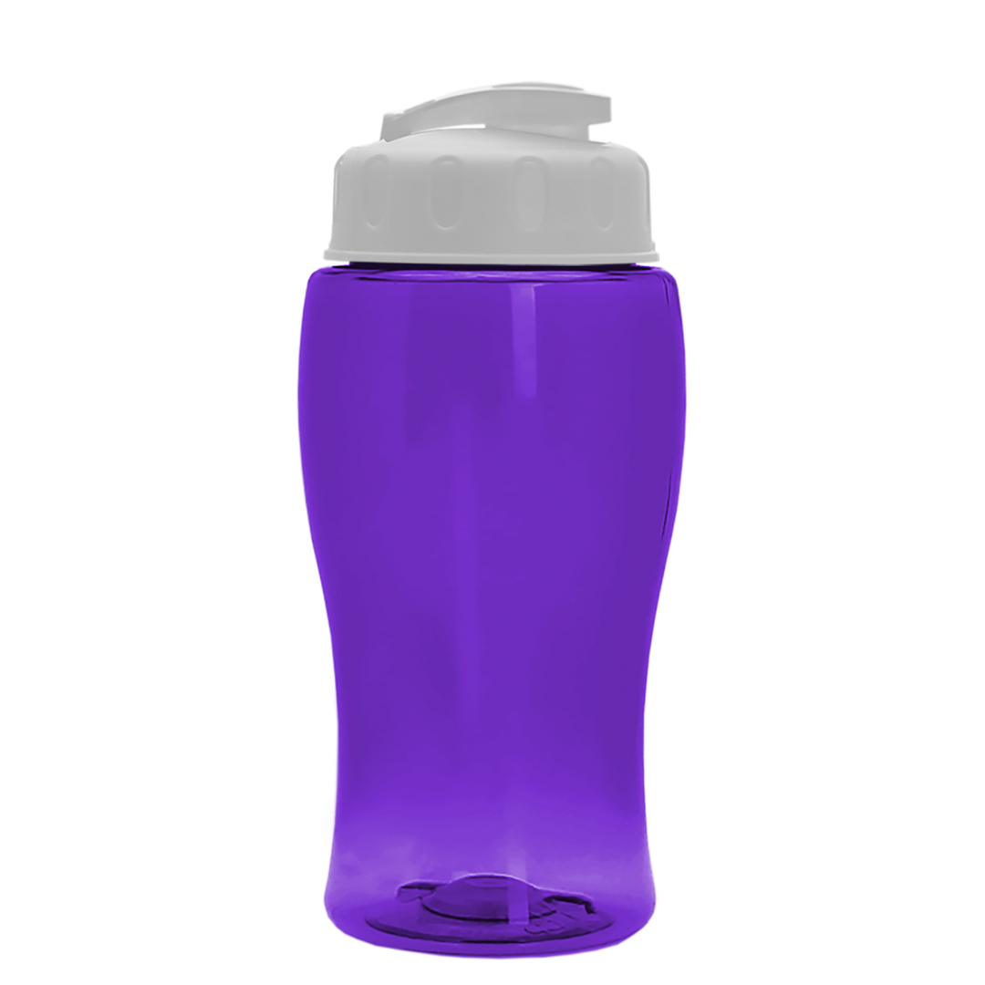 Poly-Pure Jr. - 18 oz. Transparent Bottle with USA Flip