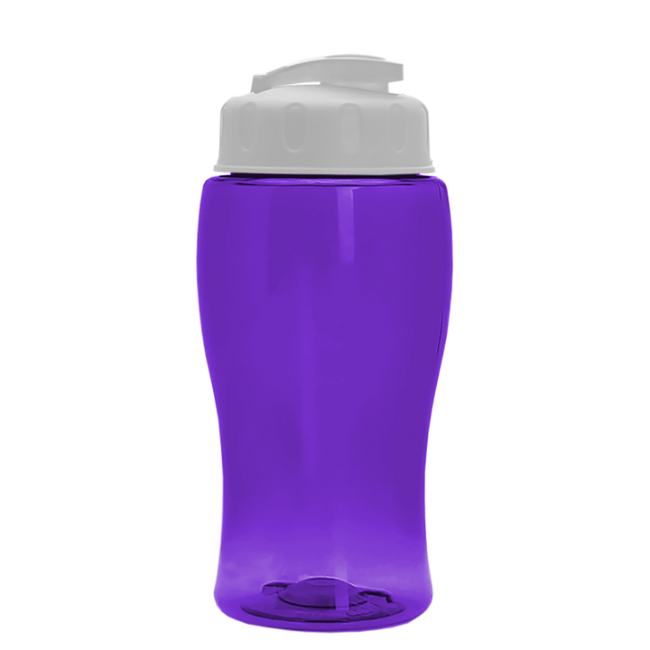 Poly-Pure Jr. - 18 oz. Transparent Bottle with USA Flip