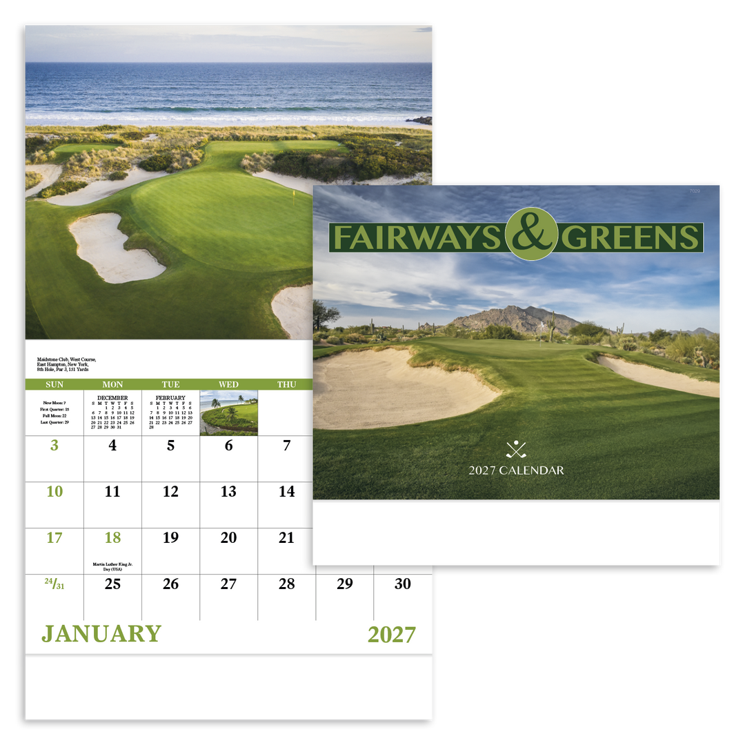 Good Value™ Fairways & Greens - Stapled Calendar