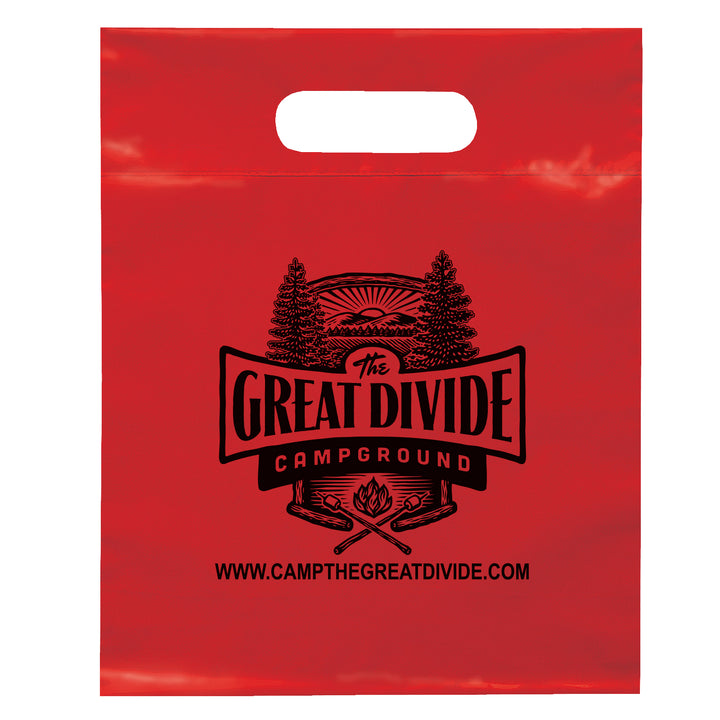 Die Cut Handle Bag - 9 1/2W x 12H - Flexo Ink Print