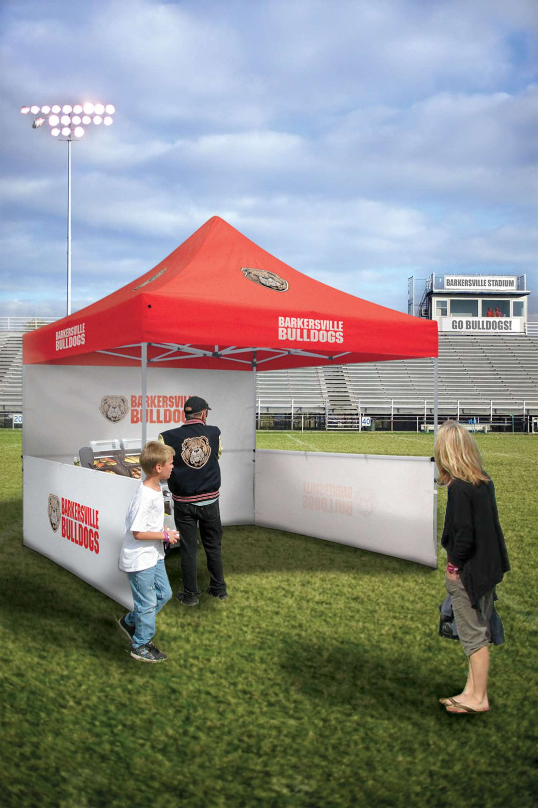 10' Deluxe Tent Kit (Full-Color Imprint, 4 Locations)