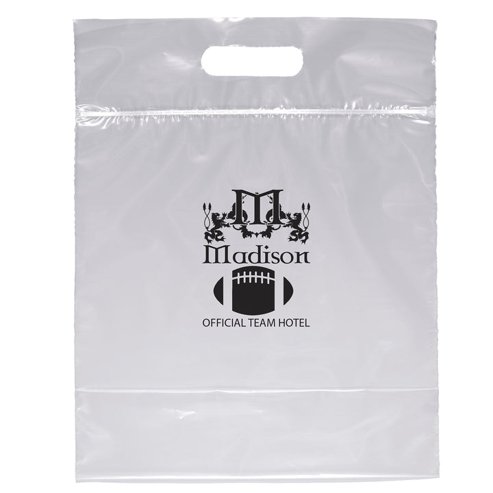 Zip-Close Die Cut Handle Bag - Flexo Ink Print