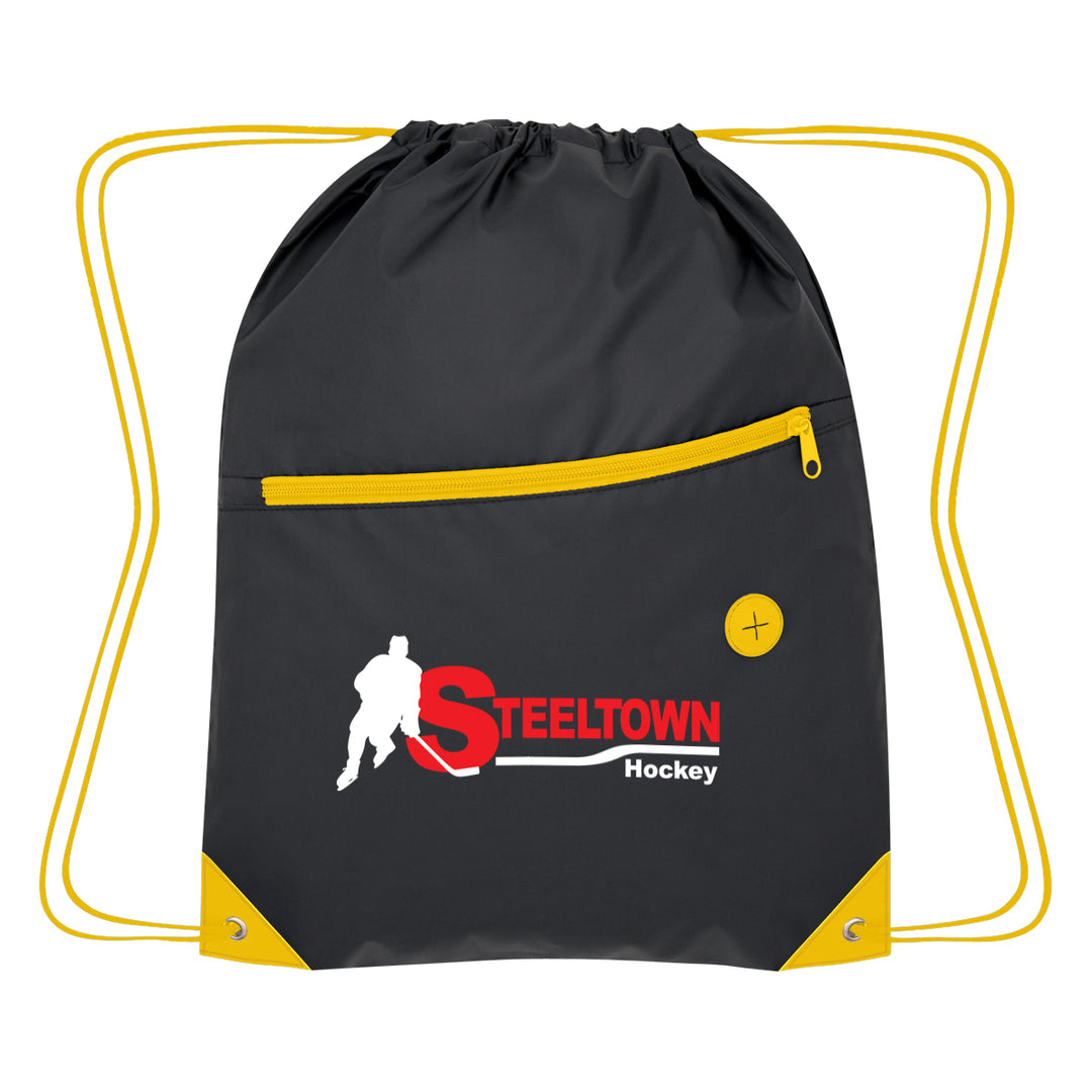 Color Pop Recycled Drawstring Bag