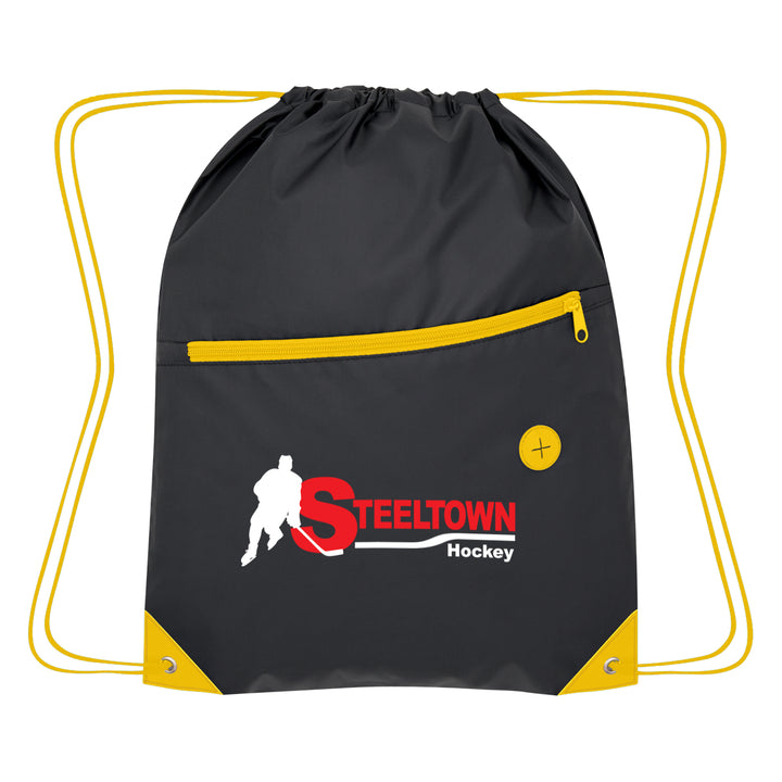 Color Pop Recycled Drawstring Bag