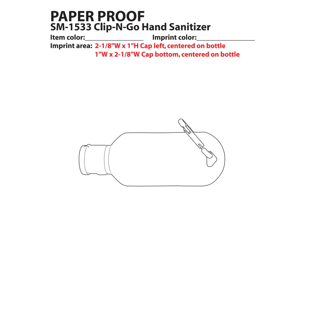 1.8oz Clip-N-Go Hand Sanitizer