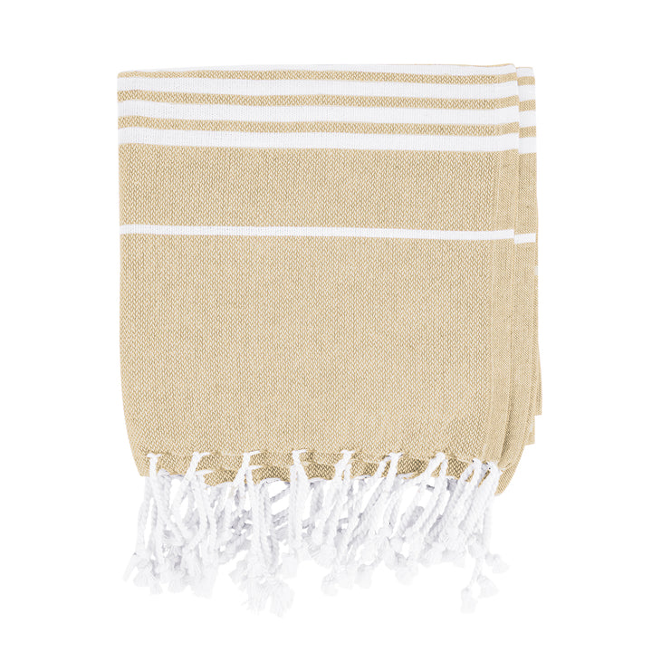 Recycled Beach Blanket With Tassel Fringe