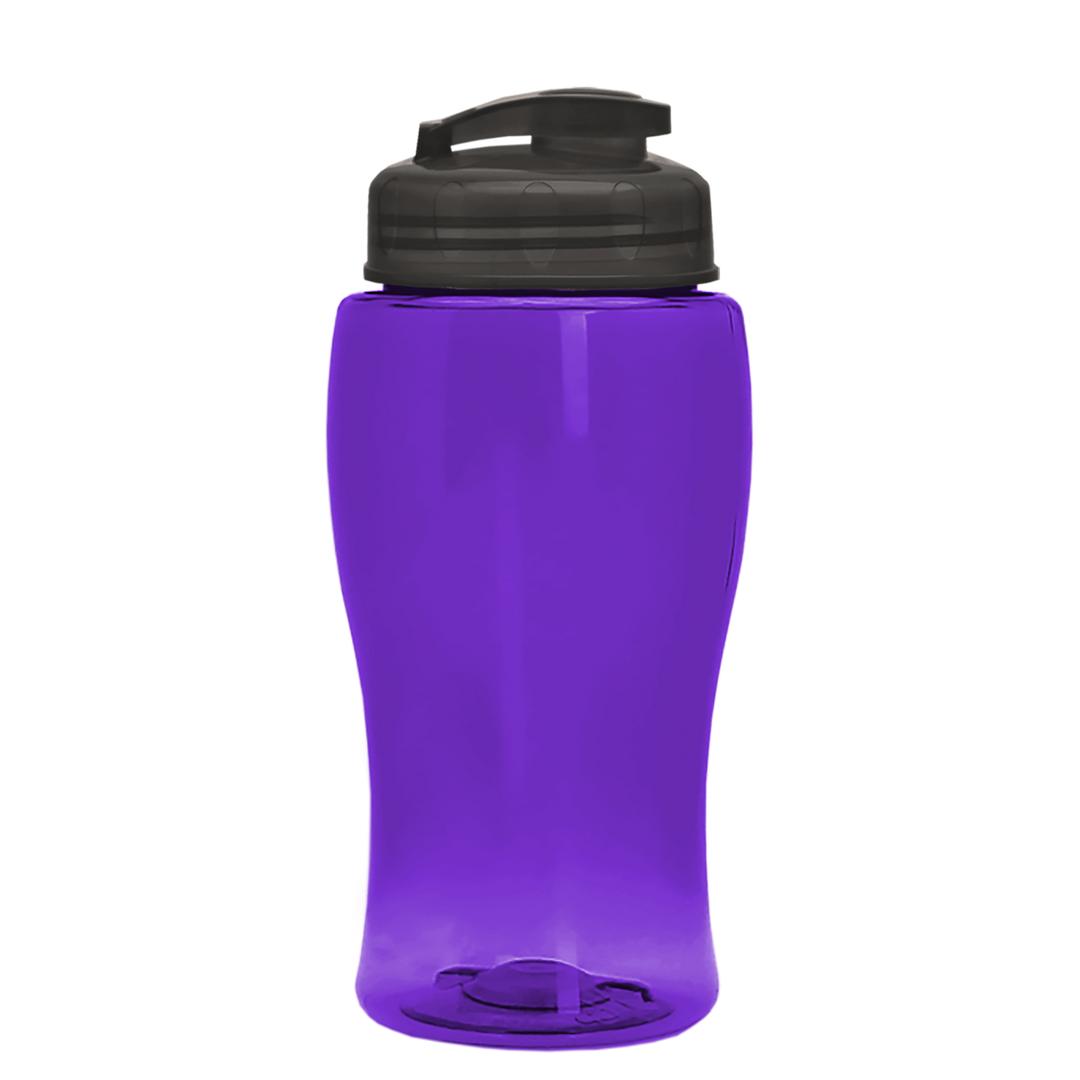 Poly-Pure Jr. - 18 oz. Transparent Bottle with USA Flip