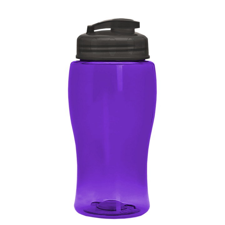 Poly-Pure Jr. - 18 oz. Transparent Bottle with USA Flip