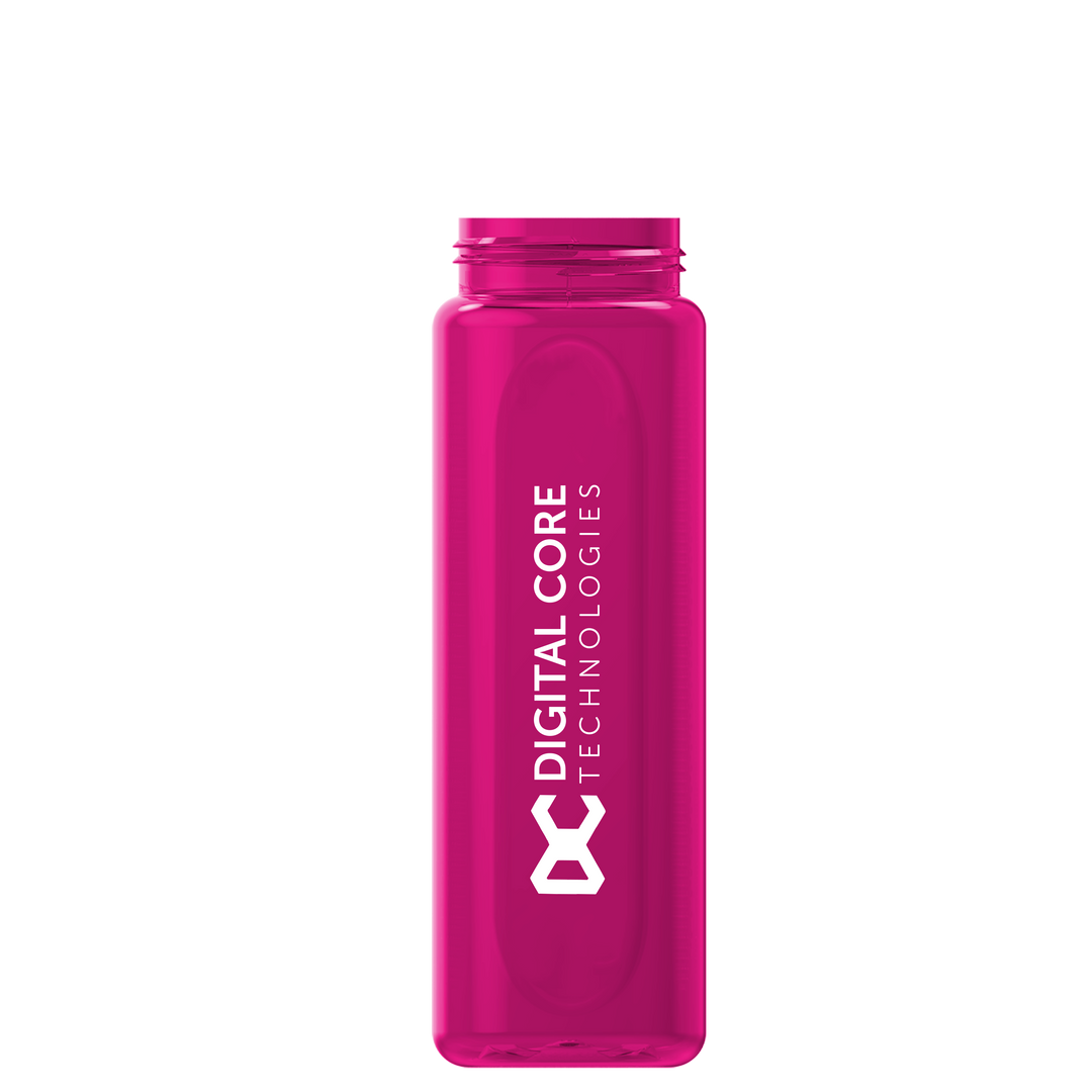 Garyline® Boss Embossed RPET Bottle with Flip-Straw, Swivel Handle Lid - 26 oz.