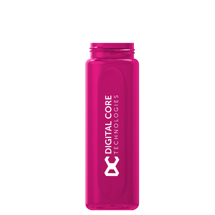 Garyline® Boss Embossed RPET Bottle with Flip-Straw, Swivel Handle Lid - 26 oz.