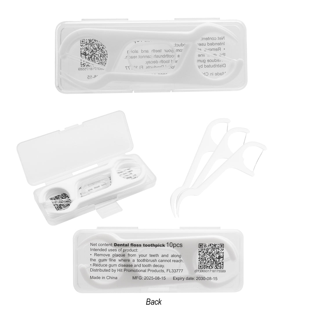 10 Pc. Dental Flosser Pick Kit