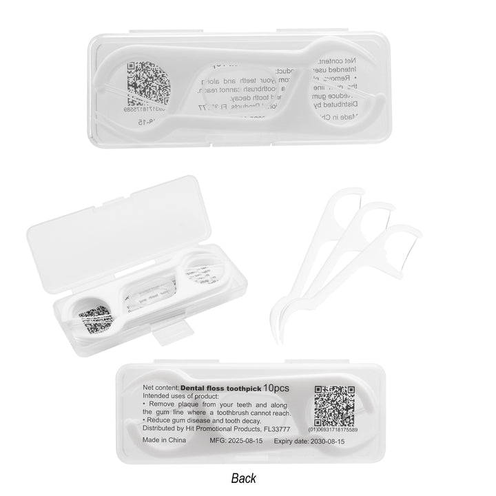 10 Pc. Dental Flosser Pick Kit