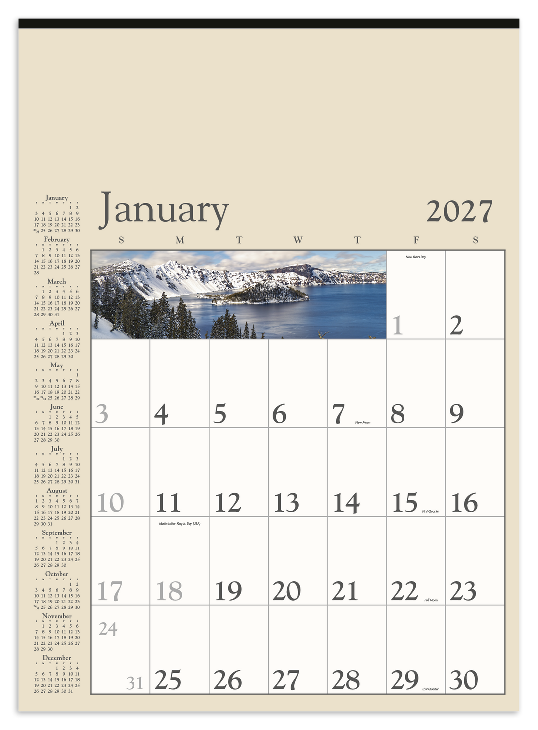Triumph® Calendars Decorator Memo (Tan) Calendar