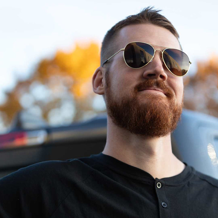 Stunkel Recycled Aviator Sunglasses