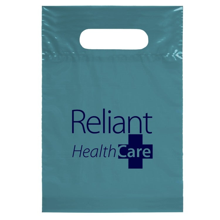 Die Cut Handle Bag - 7W x 10 1/2H - Flexo Ink Print