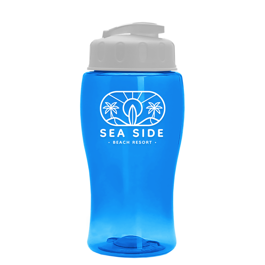 Poly-Pure Jr. - 18 oz. Transparent Bottle with USA Flip